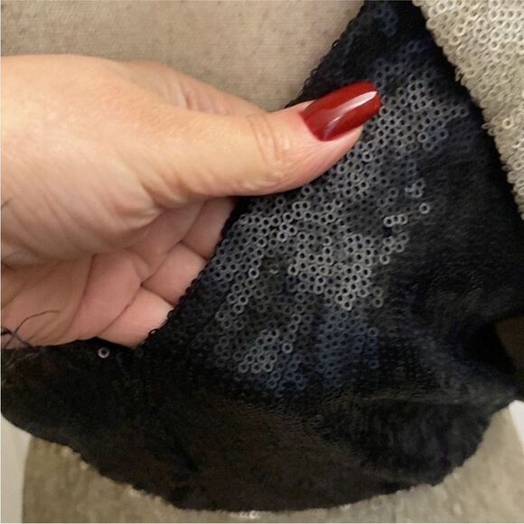 NWT Rebecca Minkoff Elegant Gold/ black Sequin Dress, US4 - Picture 6 of 9